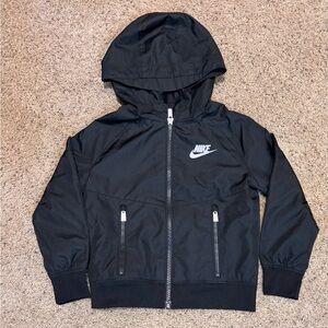 Nike Black Jacket/Windbreaker Full-Zip Hoodie, 3T.